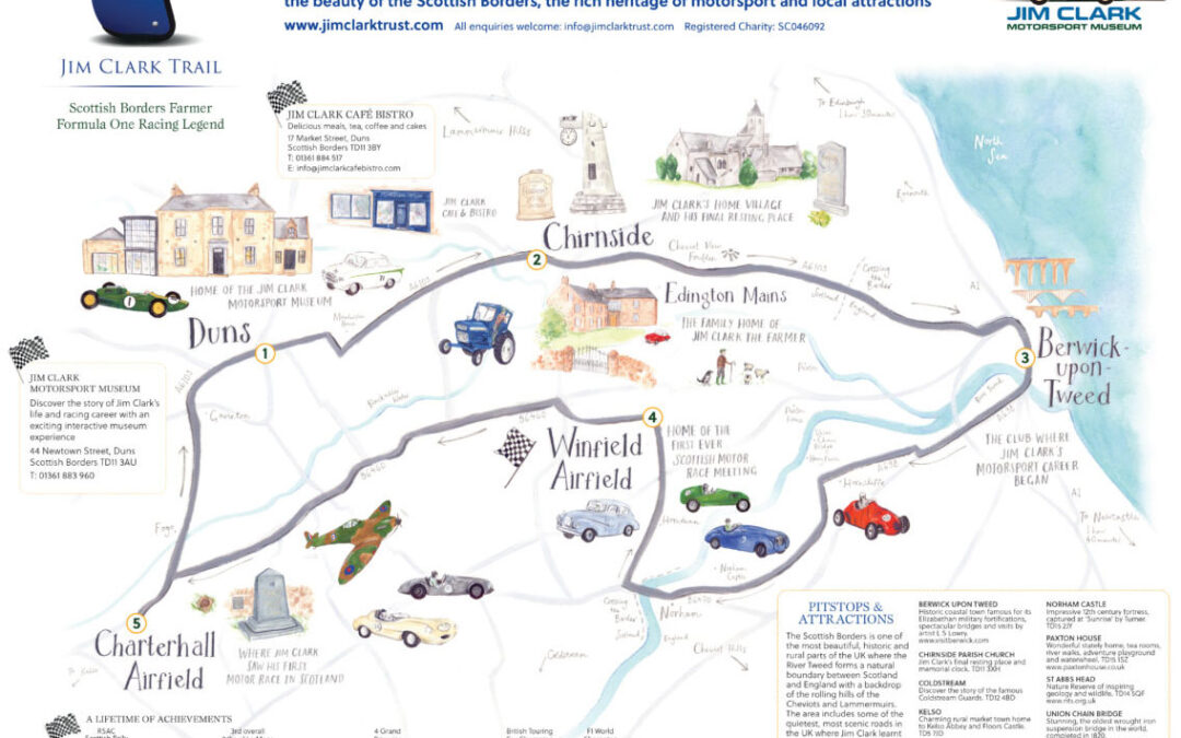 NEW JIM CLARK TRAIL DRIVING ADVENTURE ANNOUNCED FOR VISITORS TO MUSEUM & SCOTTISH BORDERS